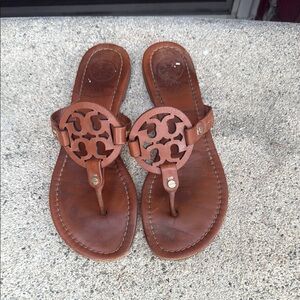 Tory Burch Tan miller Leather Sandals